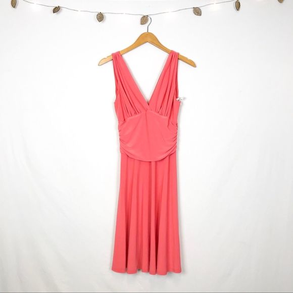 Joseph Ribkoff Coral Pink A-line Dress - Picture 2 of 7
